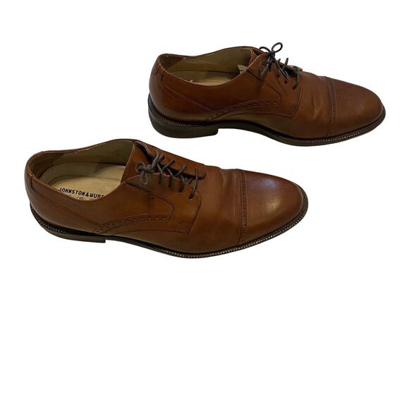 Johnston & Murphy Shoes Mens 9M Brown Sheepskin Oxford Career Office Occoasion main image 6